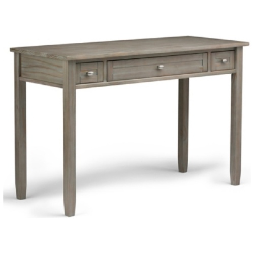 "Warm Shaker 48" Wide Writing Desk", Distressed Gray