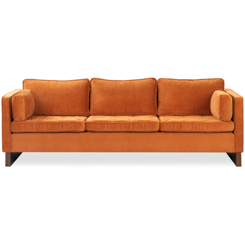 Wexler 87" Fabric Sofa, Ginger Velvet