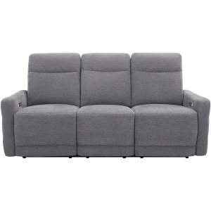 Yardley Chenille Power Sofa With Power Headrest And Lay Flat