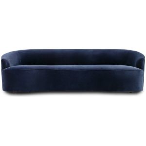 Yasmin 84" Fabric Sofa, Admiral Velvet