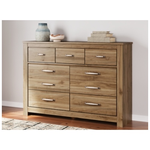 Zanbrook 7 Drawer Dresser, Brown