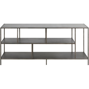 Zinnia TV Stand with Metal Shelves