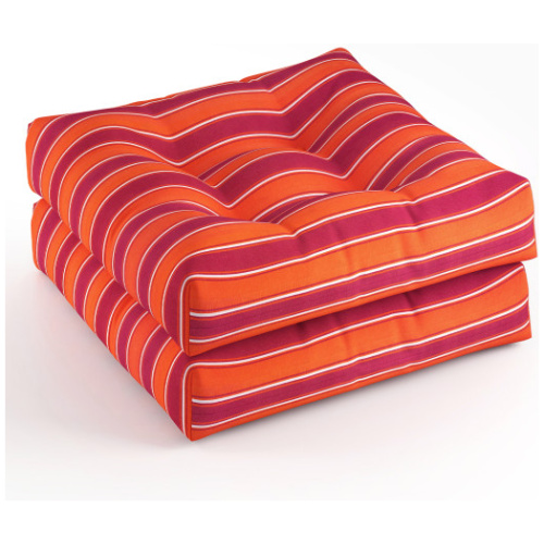 21 Inch x 21 Inch Patio Chair Seat Cushion Pads for Indoor and Outdoor-Orange
