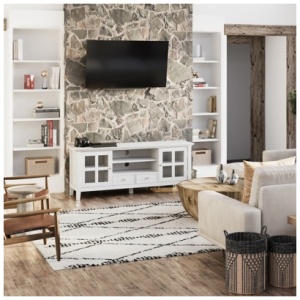 Acadian TV Stand, White