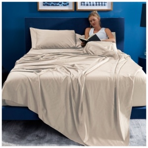 BEDGEAR Hyper-Wool Queen Sheet Set, Medium Beige