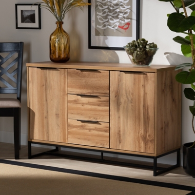 Baxton Studio Reid Sideboard Buffet, Brown