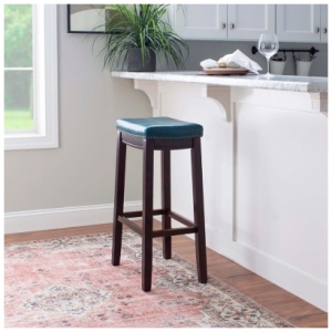 Claridge Backless Bar Stool, Blue