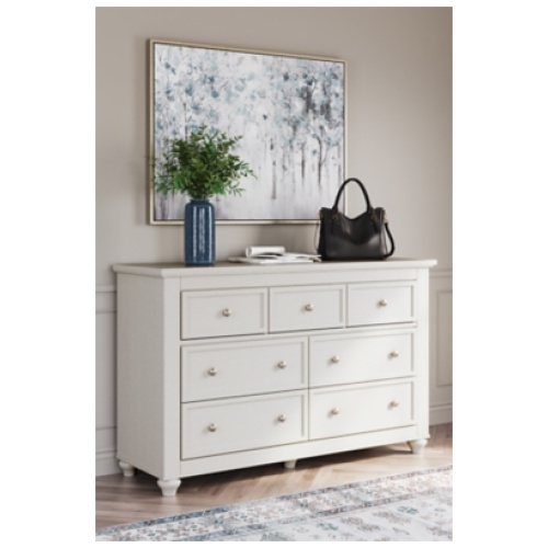 Grantoni 7 Drawer Dresser, White