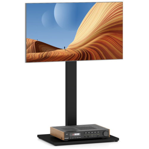 Height Adjustable Floor TV Stand with AV Shelf for 32-70 Inch TVs