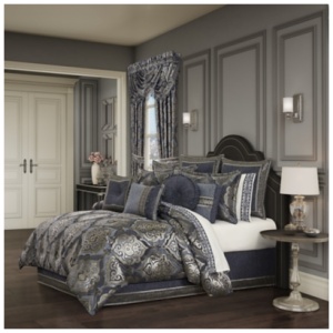 J. Queen New York Amici Queen 4 Piece Comforter Set, Powder Blue