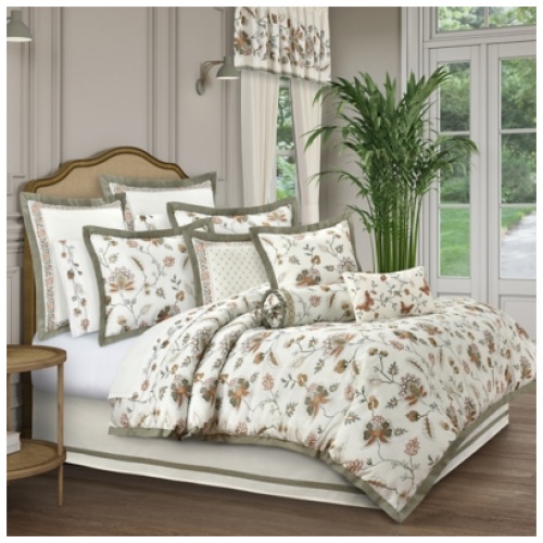 J. Queen New York Athena King 4 Piece Comforter Set, Harvest