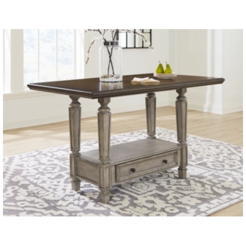 Lodenbay Counter Height Dining Table, Antique Gray, Wood