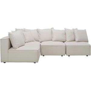 Loris Chenille 4-pc. Pit Sectional