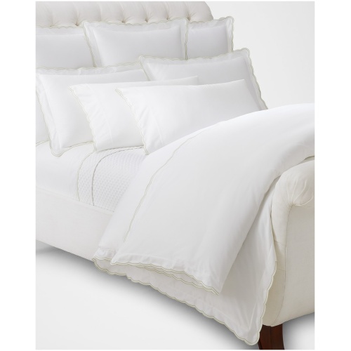 Malin Scalloped Organic Cotton Duvet Cover, KING