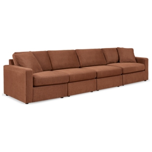Modmax 4-Piece Modular Performance Fabric Sofa, Spice