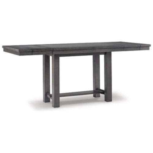 Myshanna Counter Height Extendable Dining Table, Gray, Wood