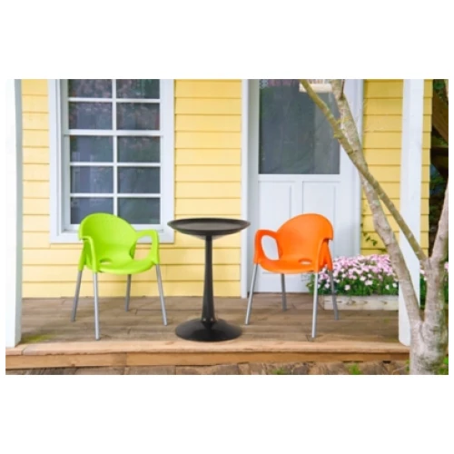 Sprout Outdoor Adjustable Side Table, Black