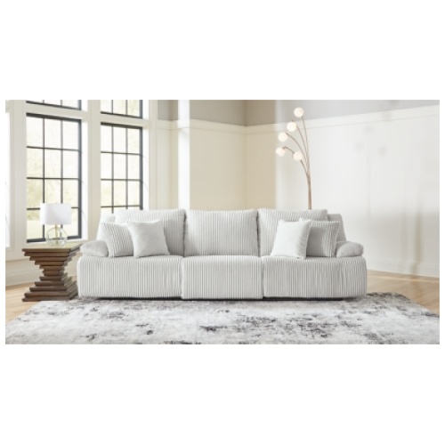 Top Tier 3-Piece Manual Reclining Modular Sofa, Alloy