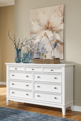 Trulani 9 Drawer Dresser, White