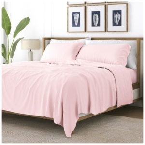 iEnjoy Home Heart Patterned Sheet Set, Pink