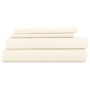 iEnjoy Home Premium Ultra Soft California King Bed Sheet Set, Ivory