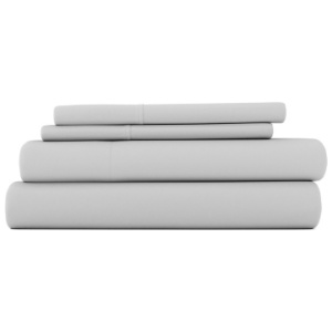 iEnjoy Home Premium Ultra Soft Full Bed Sheet Set, Light Gray