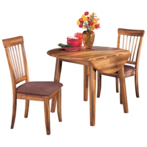 Berringer Dining Table and 2 Chairs, Rustic Brown