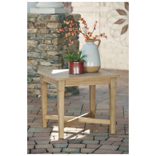 Carter Hall Outdoor End Table, Beige