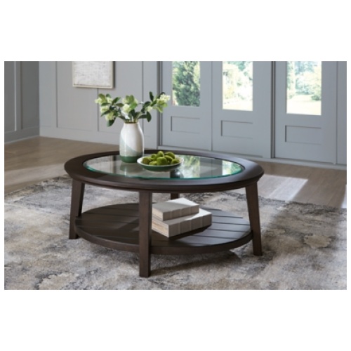Celamar Coffee Table, Dark Brown