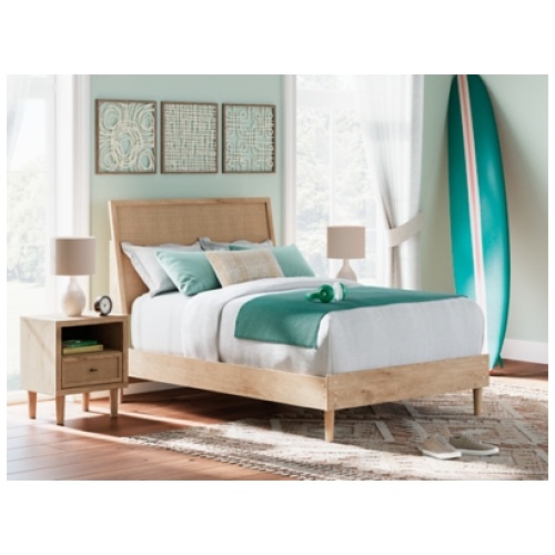 Cielden Full Panel Bed, Two-tone