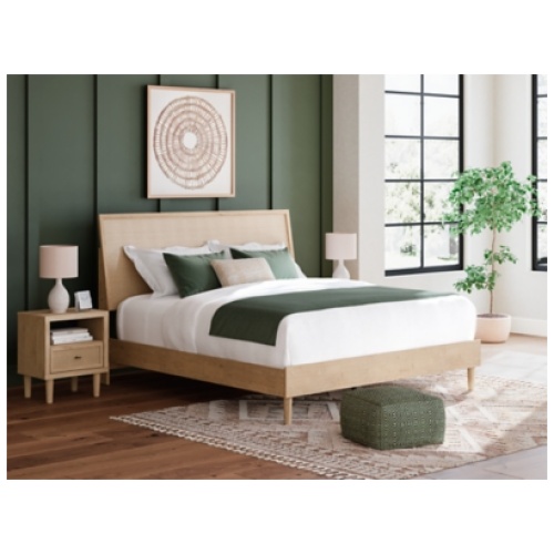 Cielden King Panel Bed, Two-tone