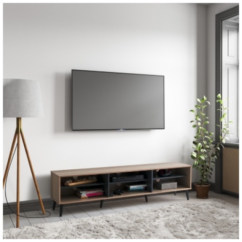 Cole 71" TV Stand, Light Wood