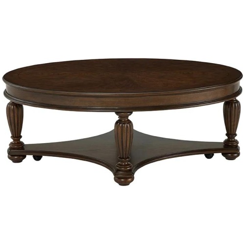 Crawley Oval Coffee Table w/ Casters