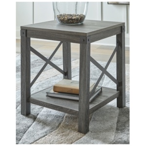 Freedan End Table, Grayish Brown