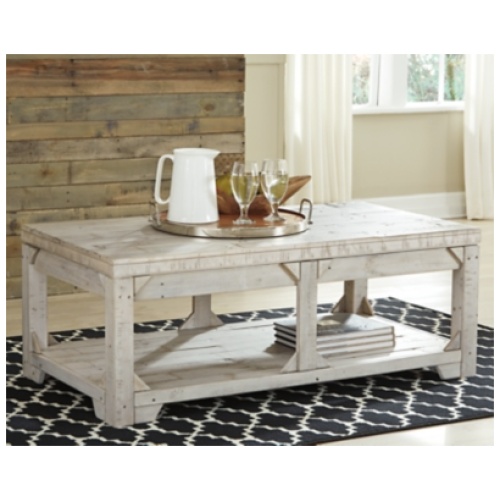 Fregine Lift Top Coffee Table, Whitewash