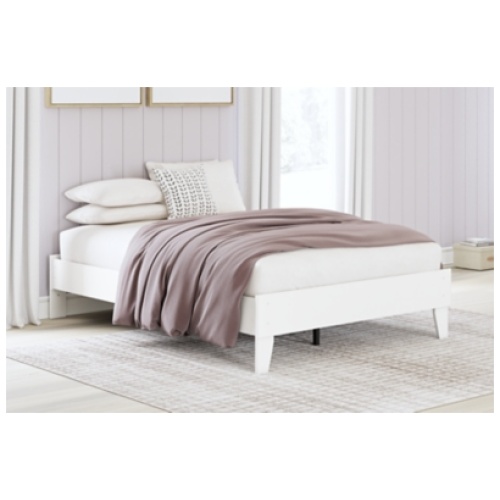 Hallityn Full Platform Bed, White