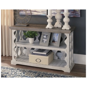 Havalance Sofa/Console Table, Gray/White