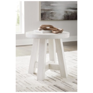 Jallison End Table, Off White