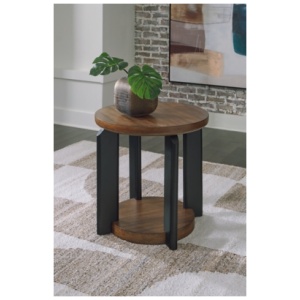 Kraeburn End Table, Brown/Black