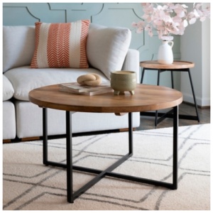 Linon Celia Coffee Table, Black