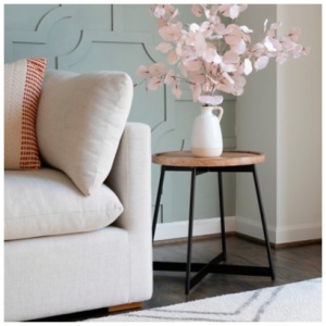 Linon Celia Side Table, Black