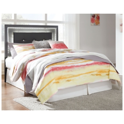 Lodanna Full Upholstered Panel Headboard, Gray