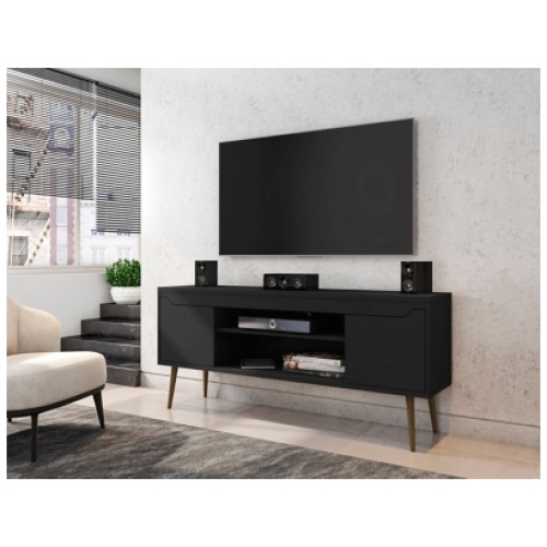 Manhattan Comfort 63" Bradley TV Stand, Black