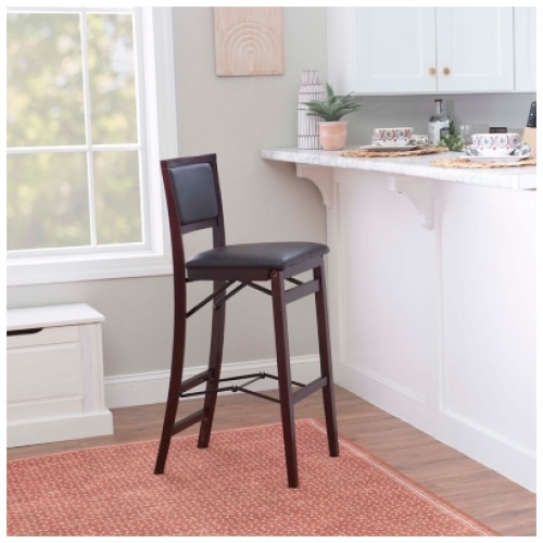 Marley Folding Bar Stool , Espresso