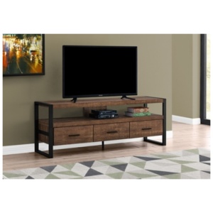 Monarch Specialties 59" TV Stand, Brown