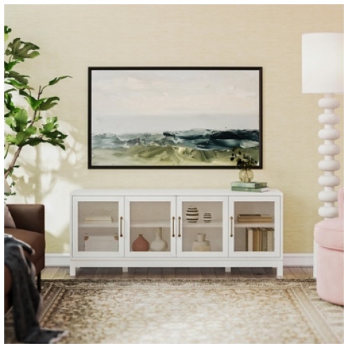 Mr. Kate Tess 62" TV Stand, Ivory Oak