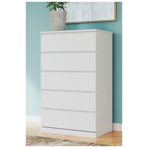 Onita 5 Drawer Chest of Drawers, White