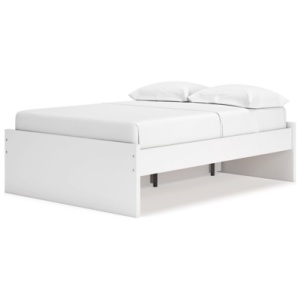 Onita Full Platform Bed with 1 Side Storage, White
