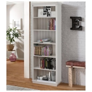 Ren Home Anita 88" Bookcase, White Pine