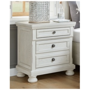 Robbinsdale 29" 2 Drawer Nightstand, Antique White